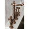 Kingston Brass KS127ALBSAC Heritage Bridge Kitchen Faucet W/ Brass Sprayer, Copper KS127ALBSAC - alternate 2